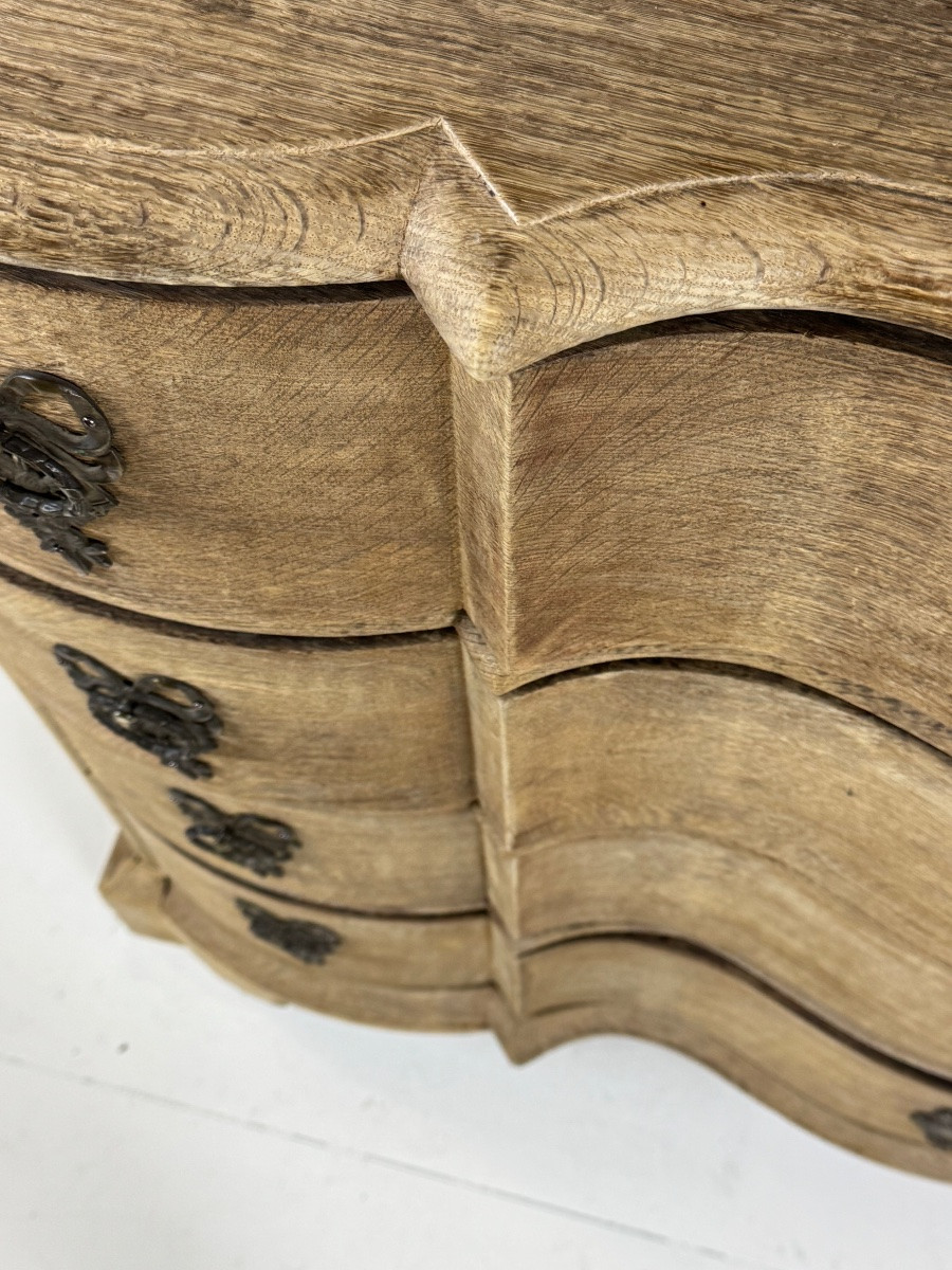 Danish Chest Of Drawers Circa 1800-1820 In Oak-photo-1