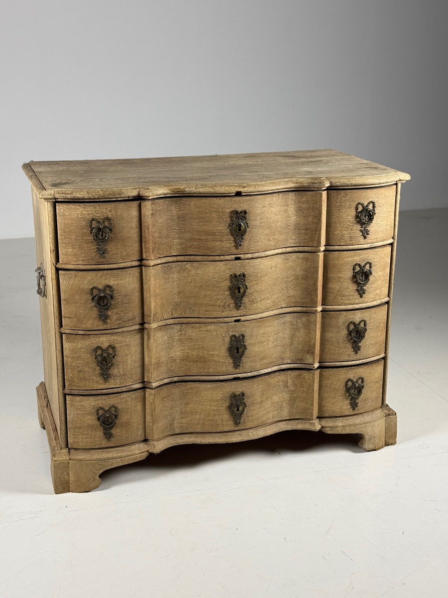 Danish Chest Of Drawers Circa 1800-1820 In Oak-photo-4