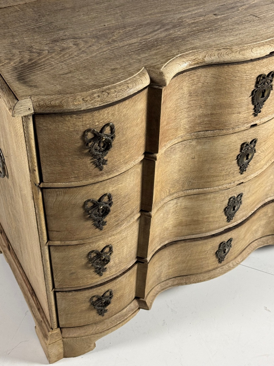 Danish Chest Of Drawers Circa 1800-1820 In Oak-photo-8