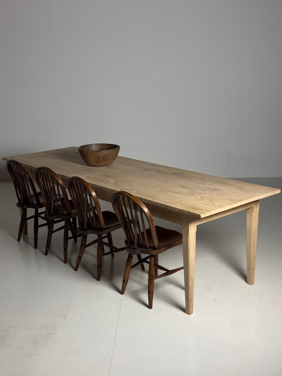 Table de salle à manger en chêne 270cm-photo-7