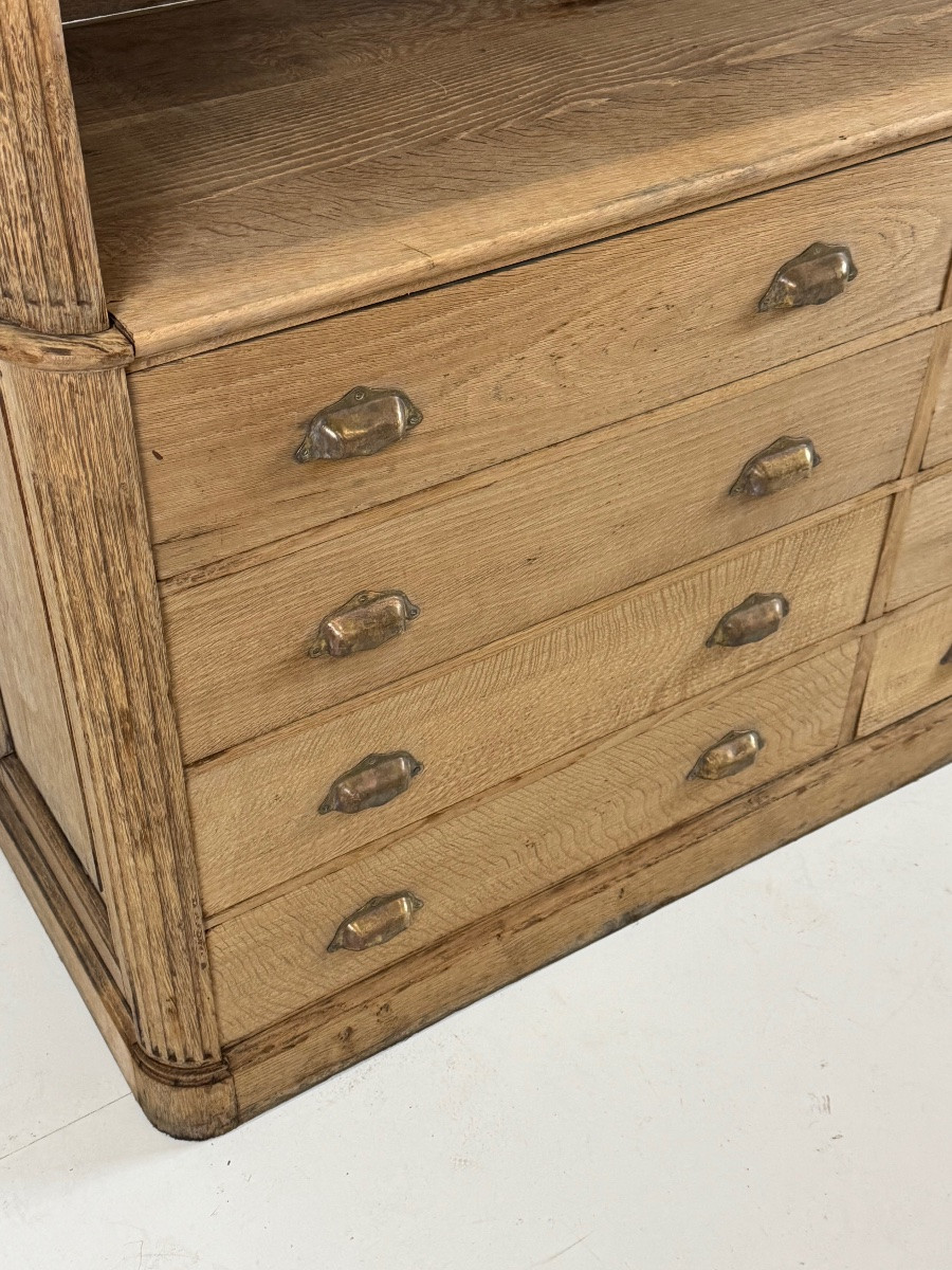 Oak Bookcase, Early 20th Century-photo-2