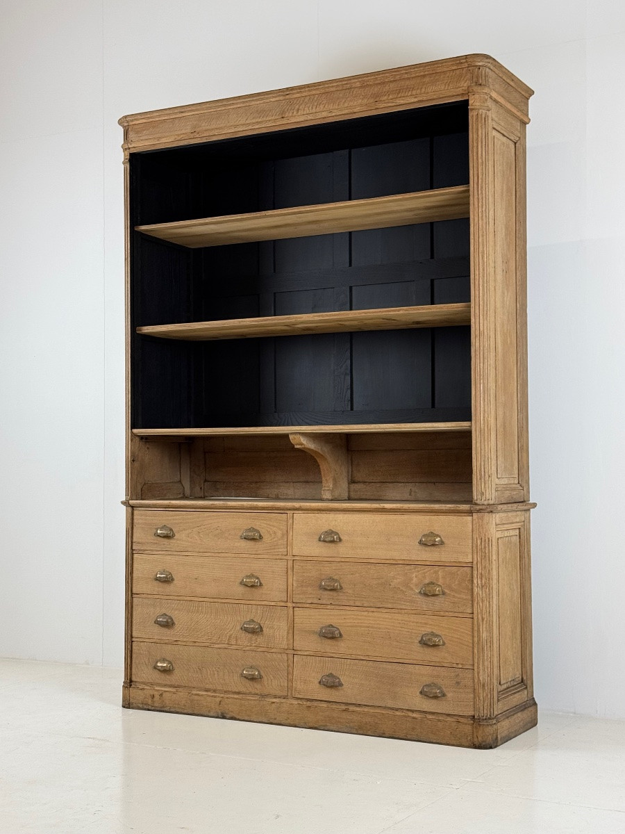 Oak Bookcase, Early 20th Century-photo-4
