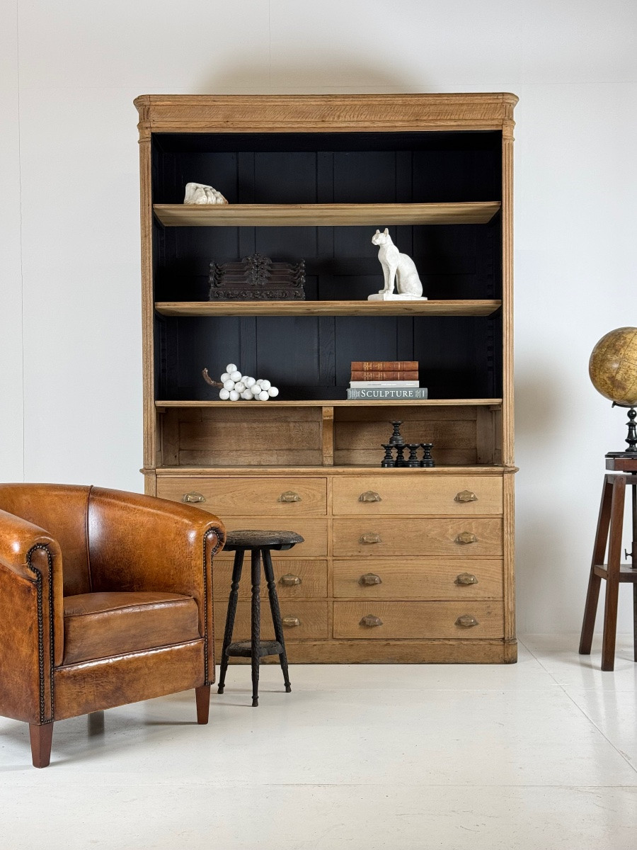 Oak Bookcase, Early 20th Century-photo-7