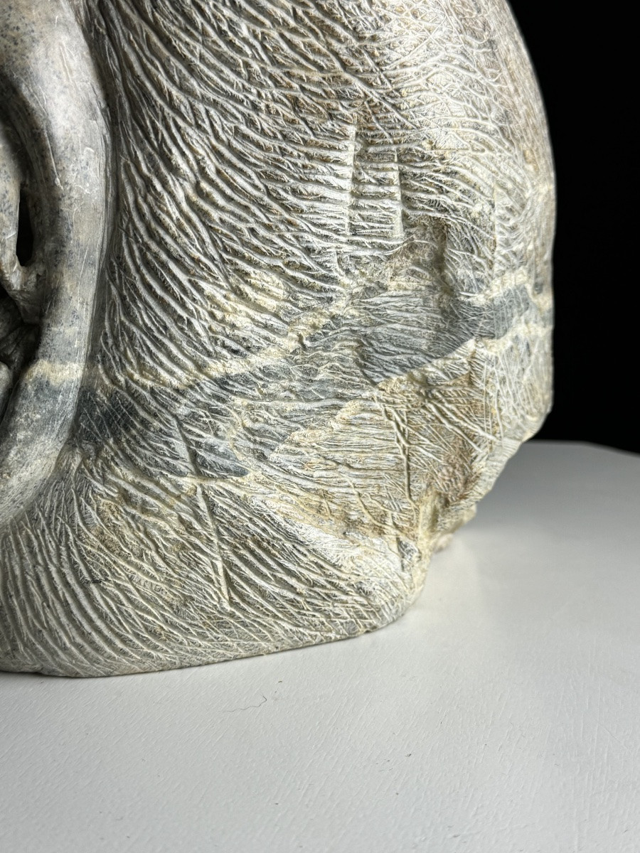 Hand Carved Monkey Head-photo-3