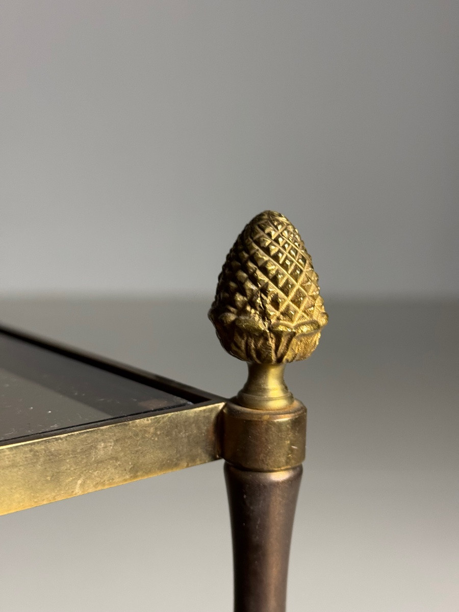 Maison Bagues Brass Side Table, 20th Century-photo-1