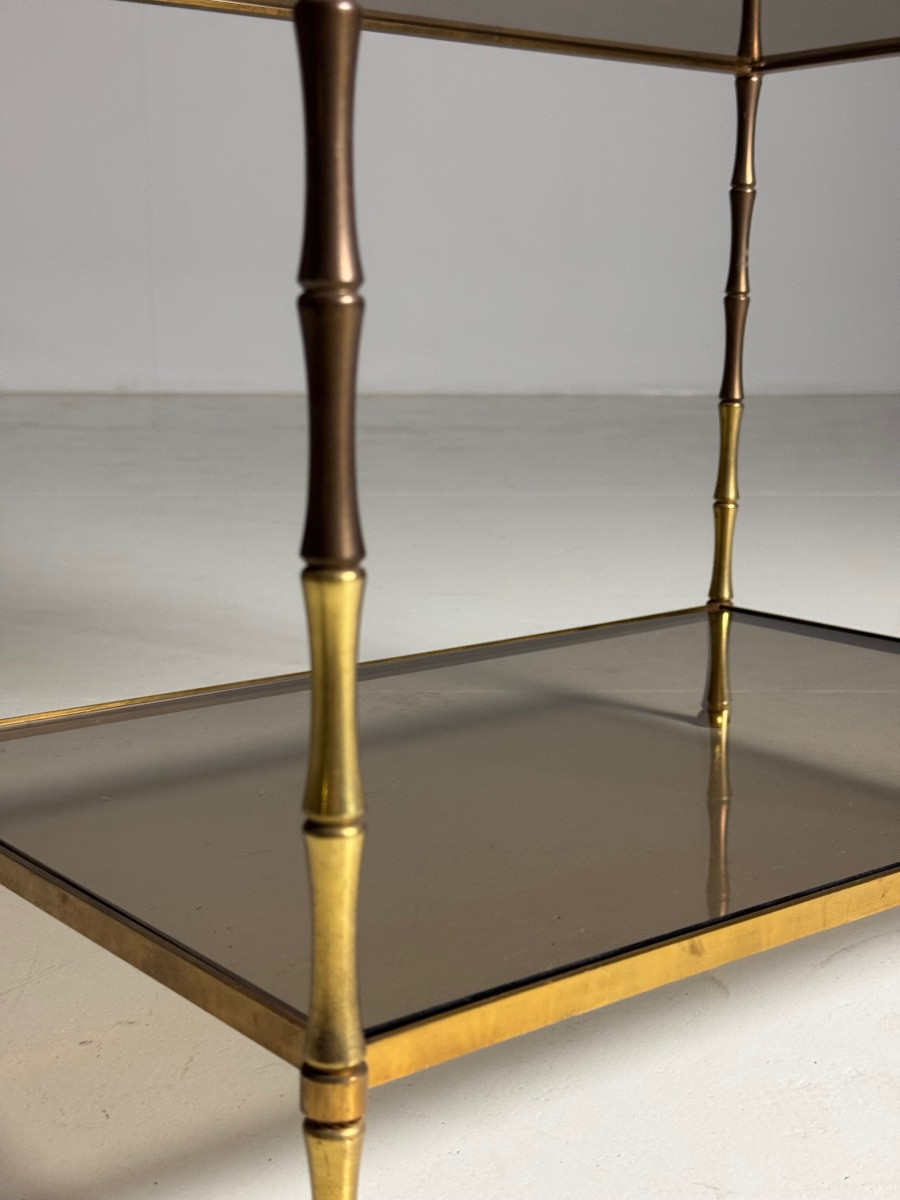 Maison Bagues Brass Side Table, 20th Century-photo-5