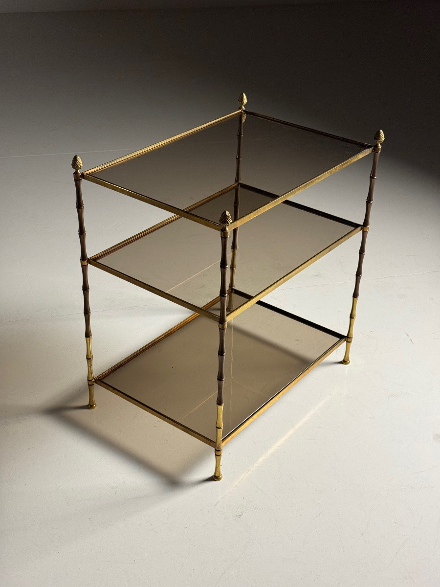 Maison Bagues Brass Side Table, 20th Century-photo-6