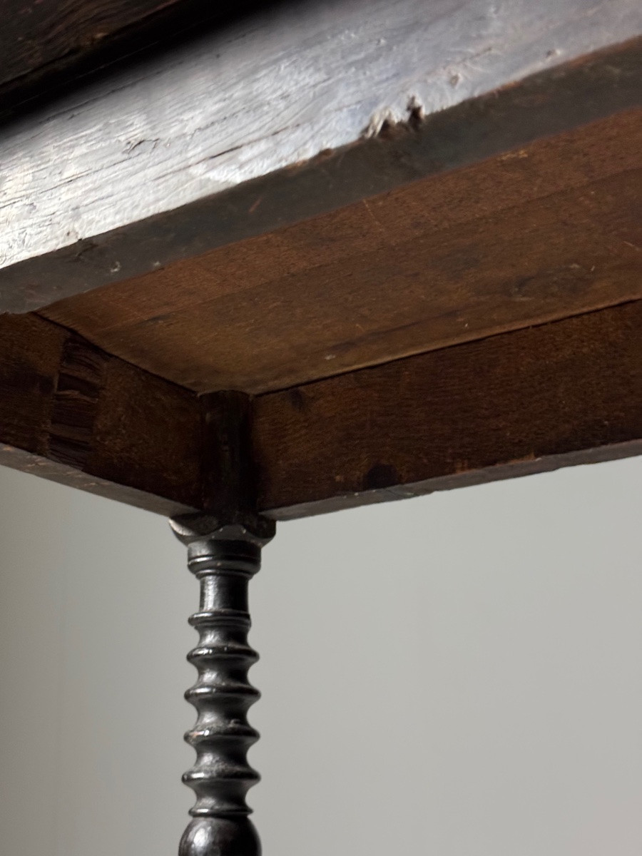 18th Century Antique Spanish Side Table-photo-1
