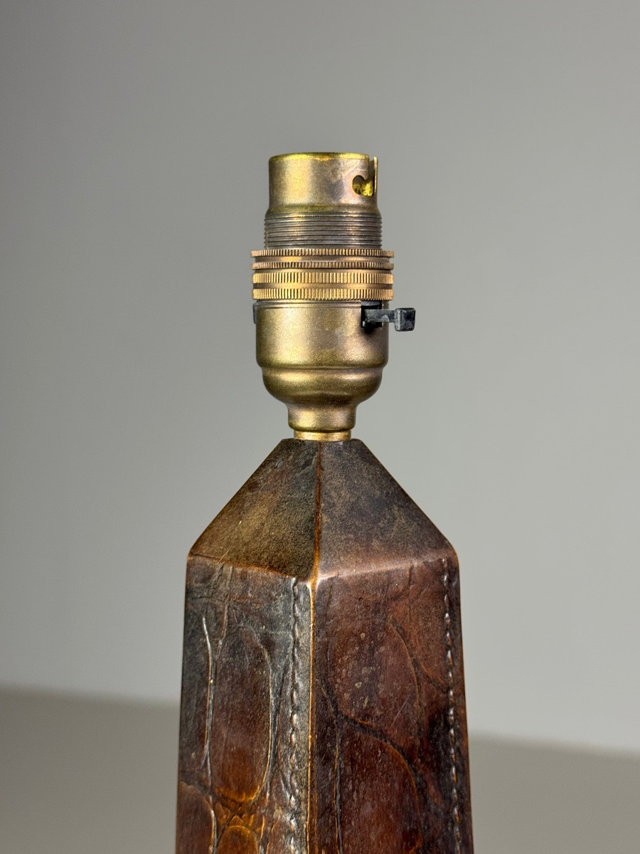 Classic Leather Lamp Base-photo-4