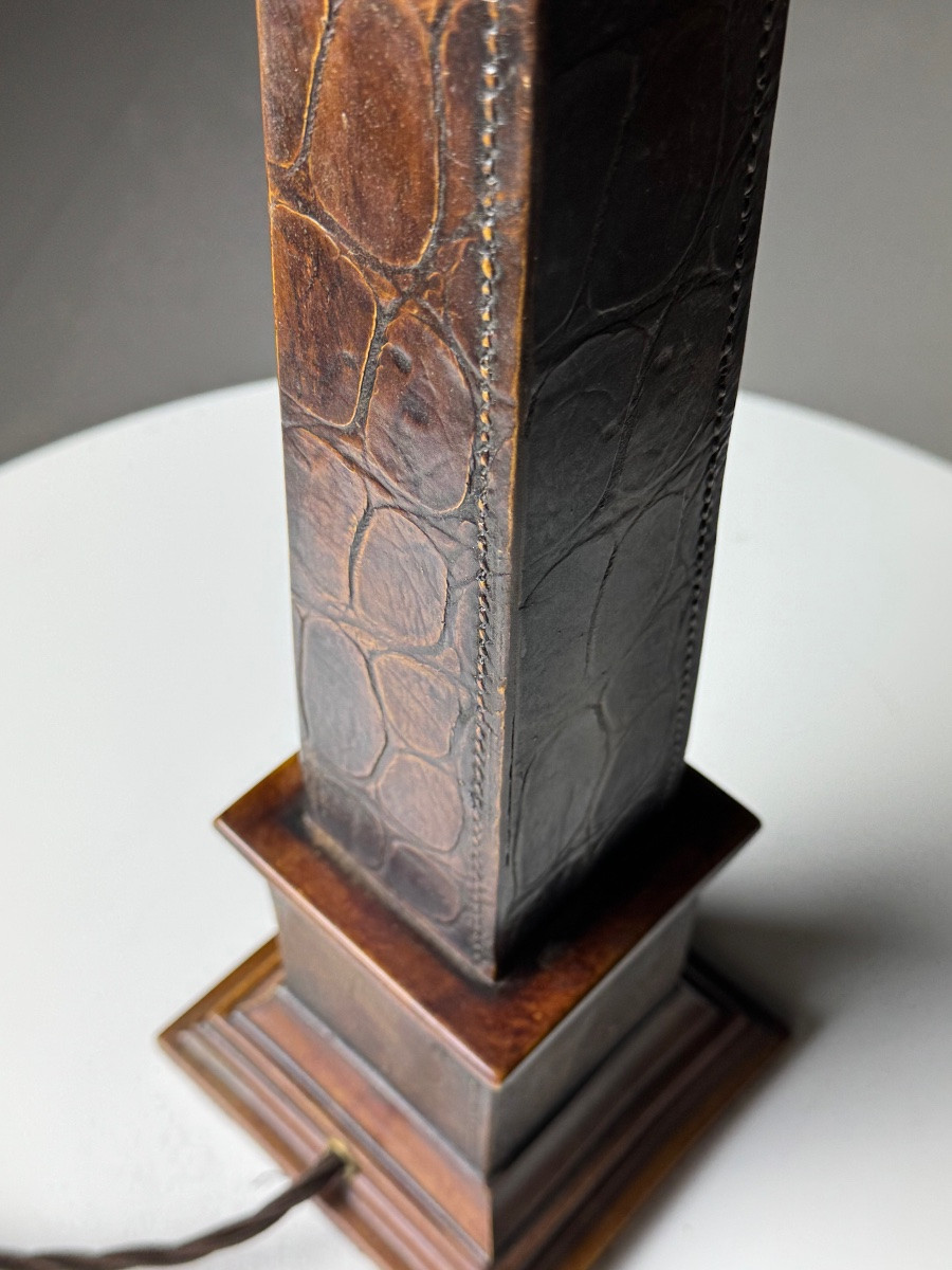 Classic Leather Lamp Base-photo-8