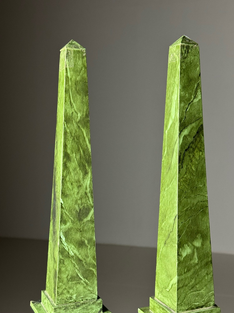 2x Faux Marbre Obelisk-photo-4