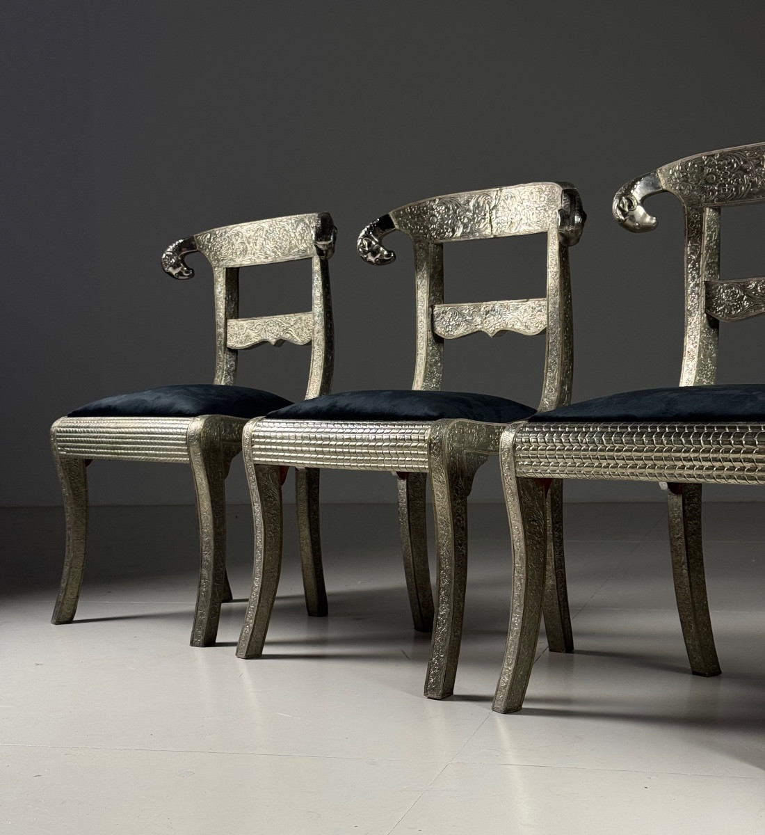 4 Indian Dowry Chairs