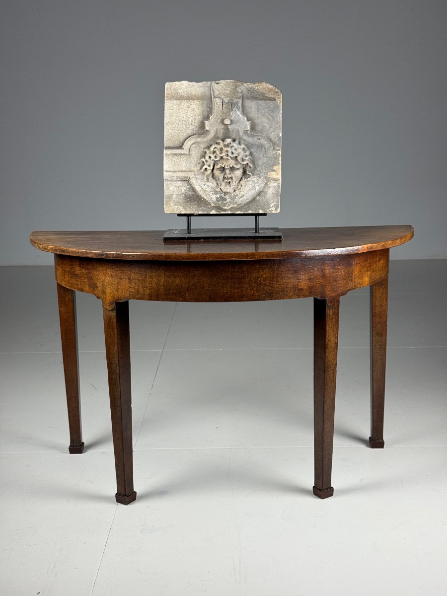 2 English Half-moon Tables-photo-3