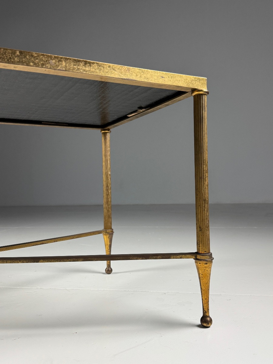 Table basse Mid Century Verre noir-photo-1
