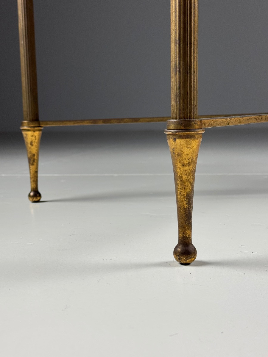 Table basse Mid Century Verre noir-photo-2