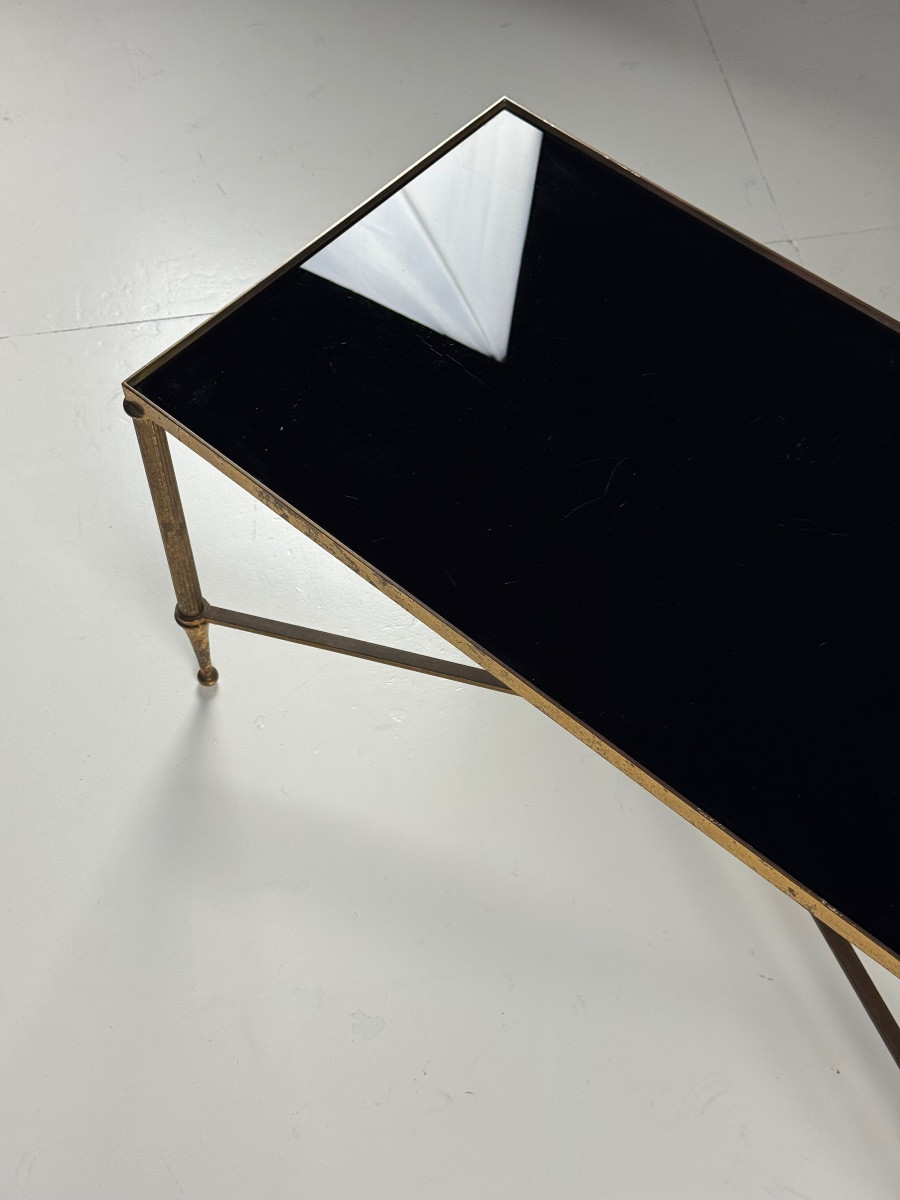 Table basse Mid Century Verre noir-photo-5