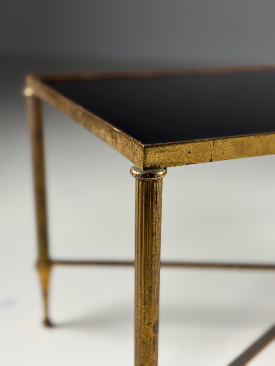 Table basse Mid Century Verre noir-photo-6