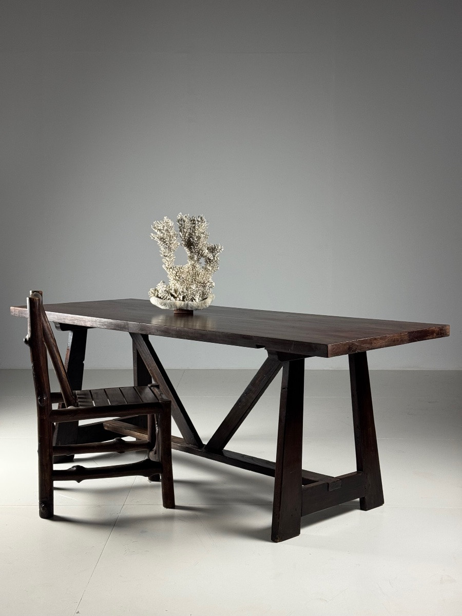 Table monastique italienne du XXe siècle-photo-2