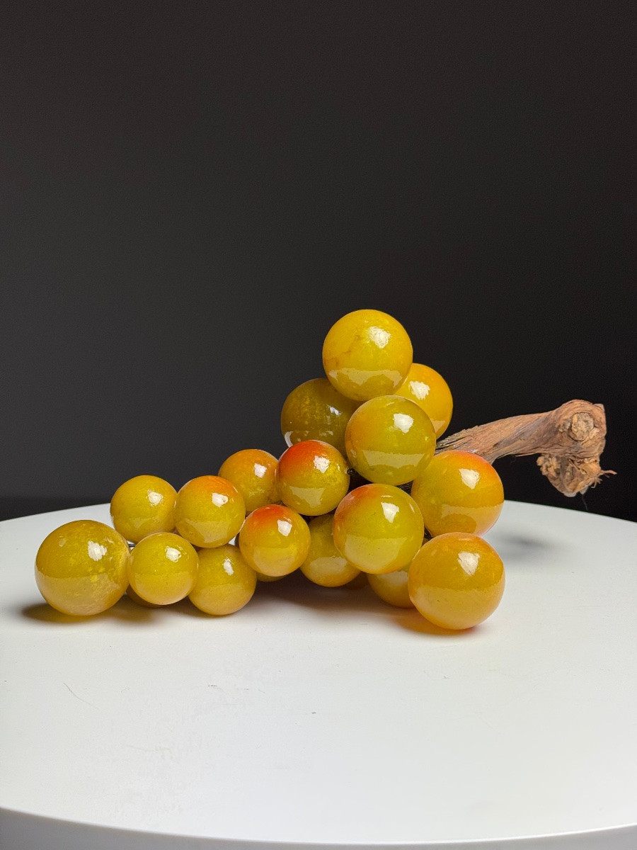 Vintage Alabaster Grape Clusters-photo-2