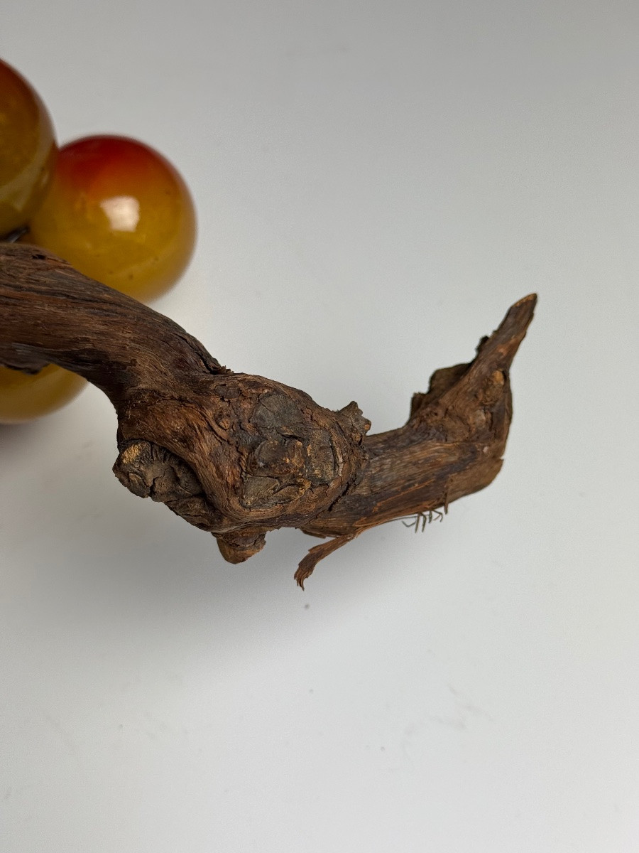 Vintage Alabaster Grape Clusters-photo-3