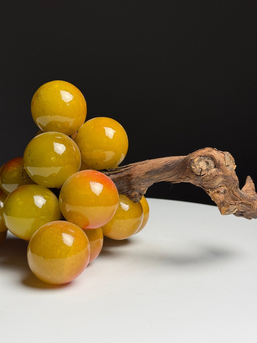 Vintage Alabaster Grape Clusters-photo-1