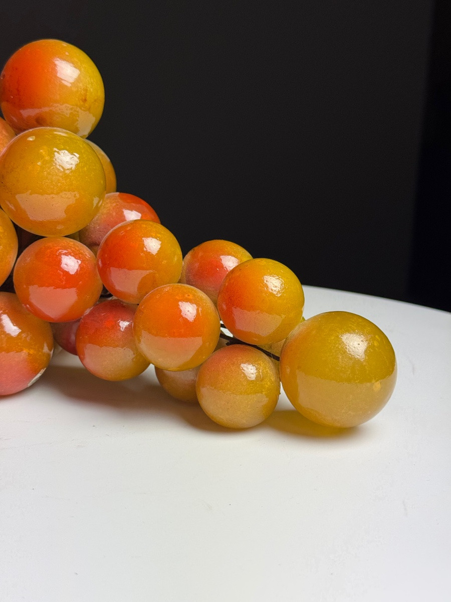 Vintage Alabaster Grape Clusters-photo-3