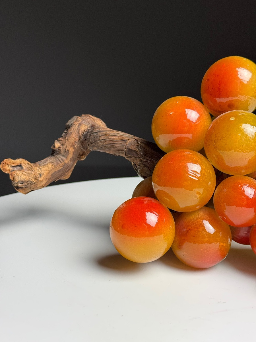 Vintage Alabaster Grape Clusters-photo-6