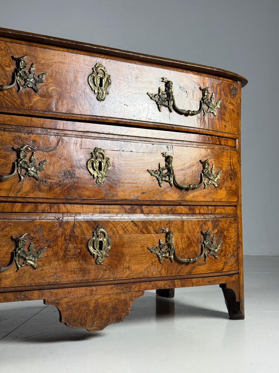 18th Century French Elm Chest Of Drawers-photo-3