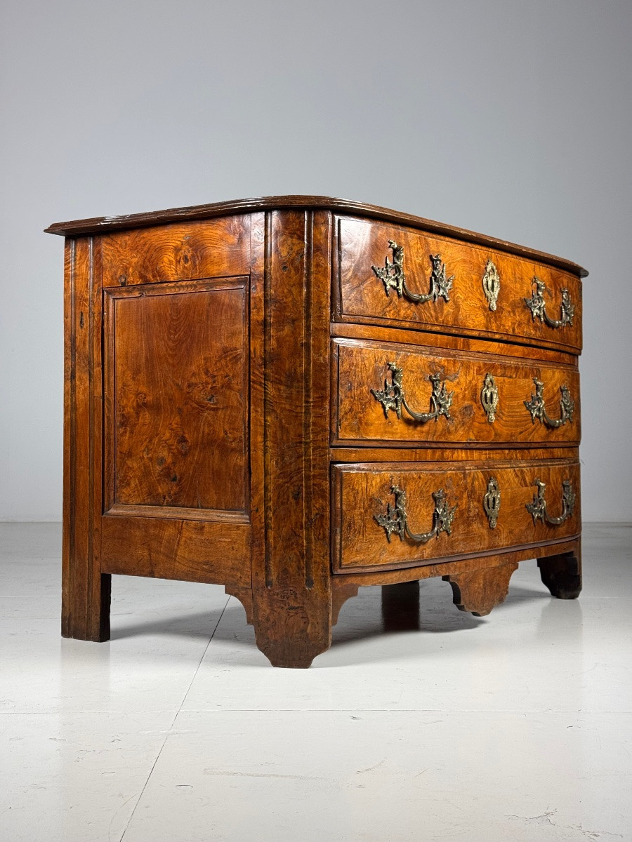 18th Century French Elm Chest Of Drawers-photo-6