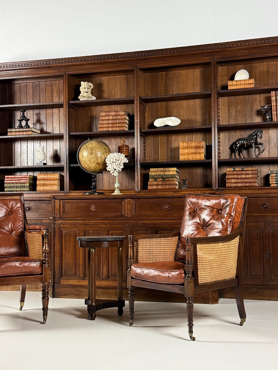 1960 Oak Bookcase 365cm-photo-2