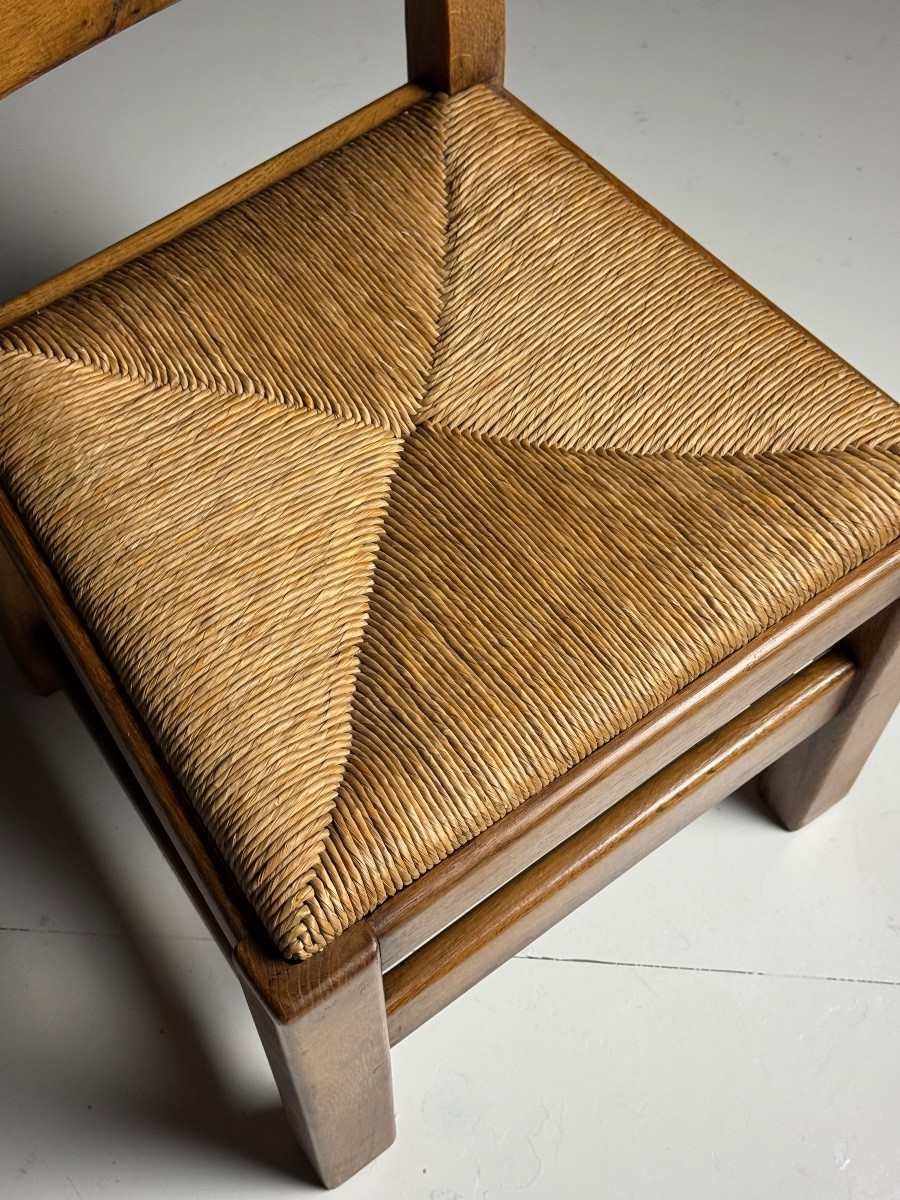 6 chaises de salle à manger vintage -photo-3