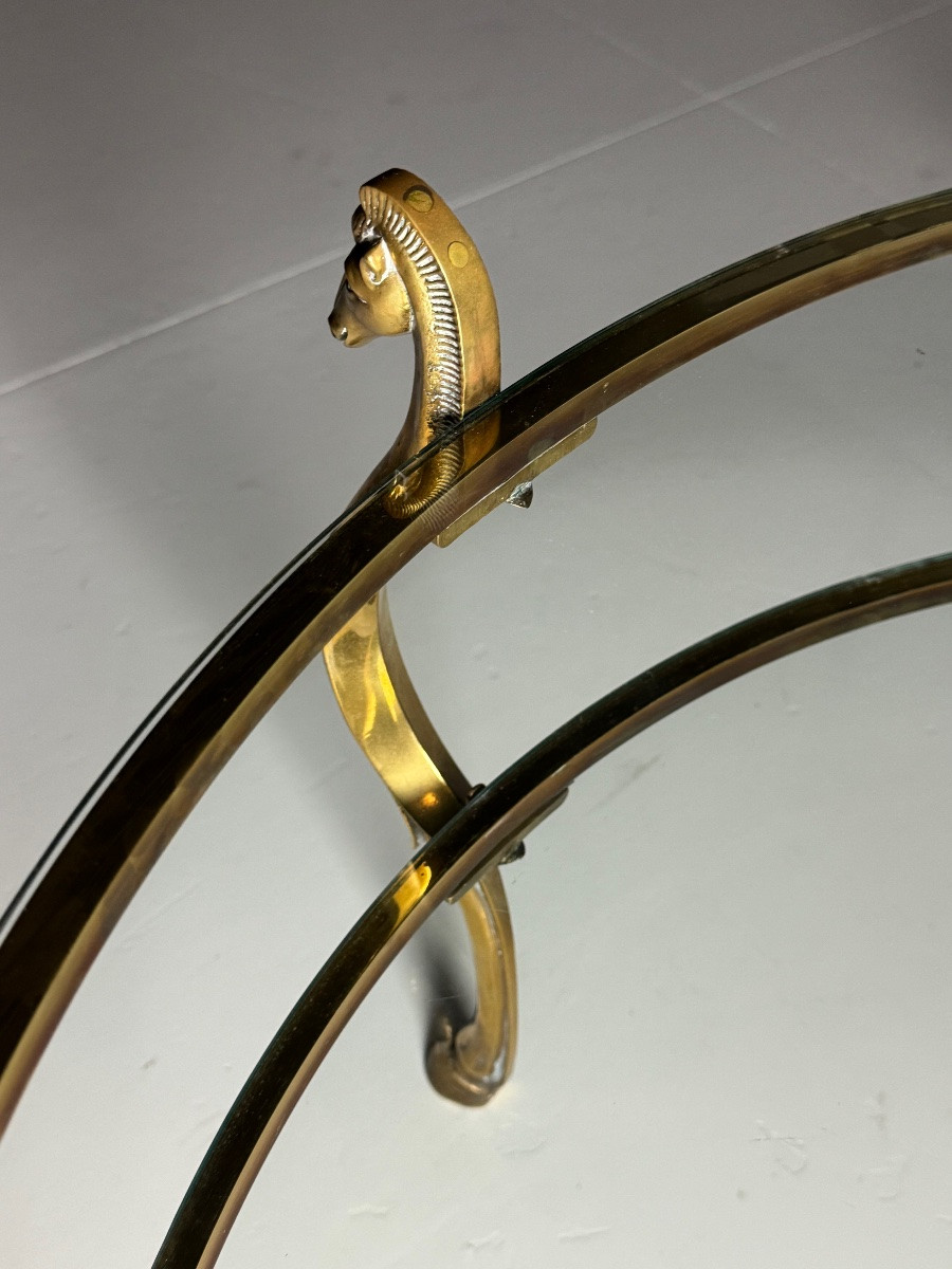 Vintage Coffee Table With Seahorse Heads-photo-8