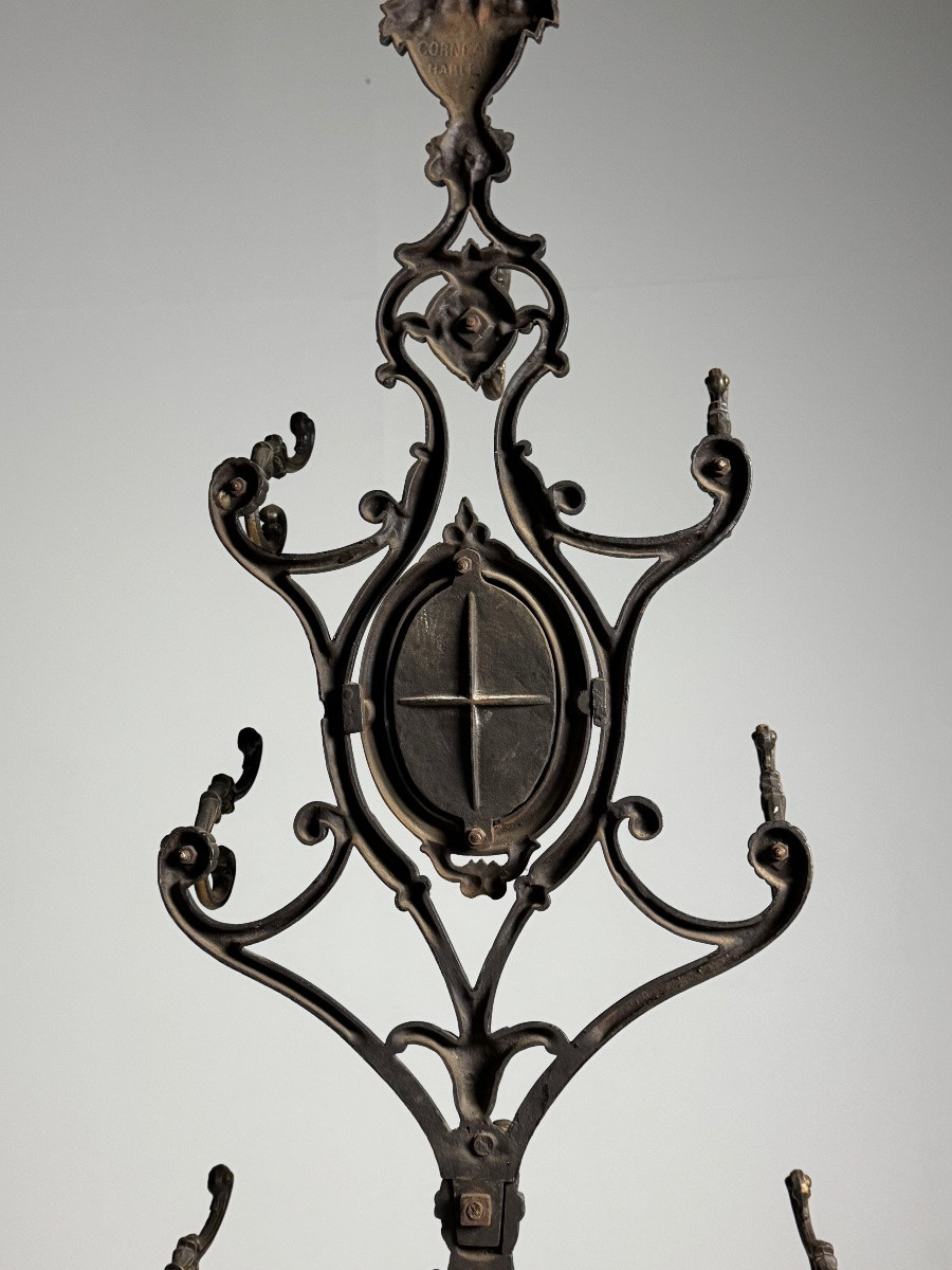 19th Century Cast Iron Coat Rack-photo-8