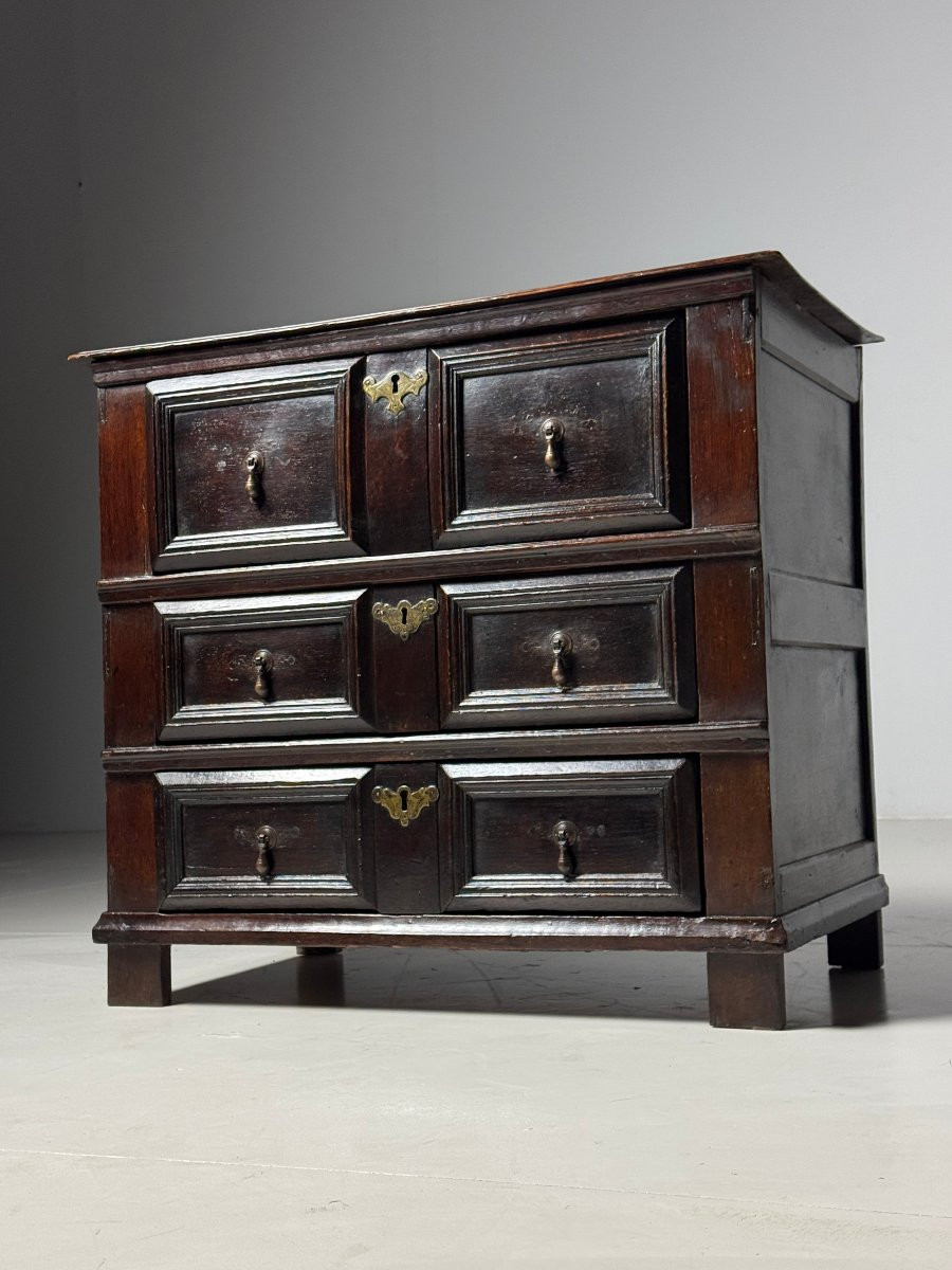 17th Century English Oak Chest Of Drawers-photo-2