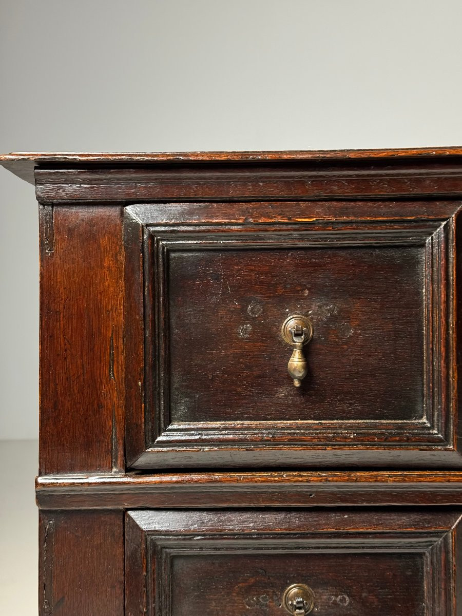 17th Century English Oak Chest Of Drawers-photo-5