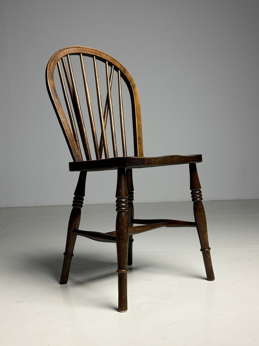 Ensemble de 4 chaises Windsor anglaises-photo-2