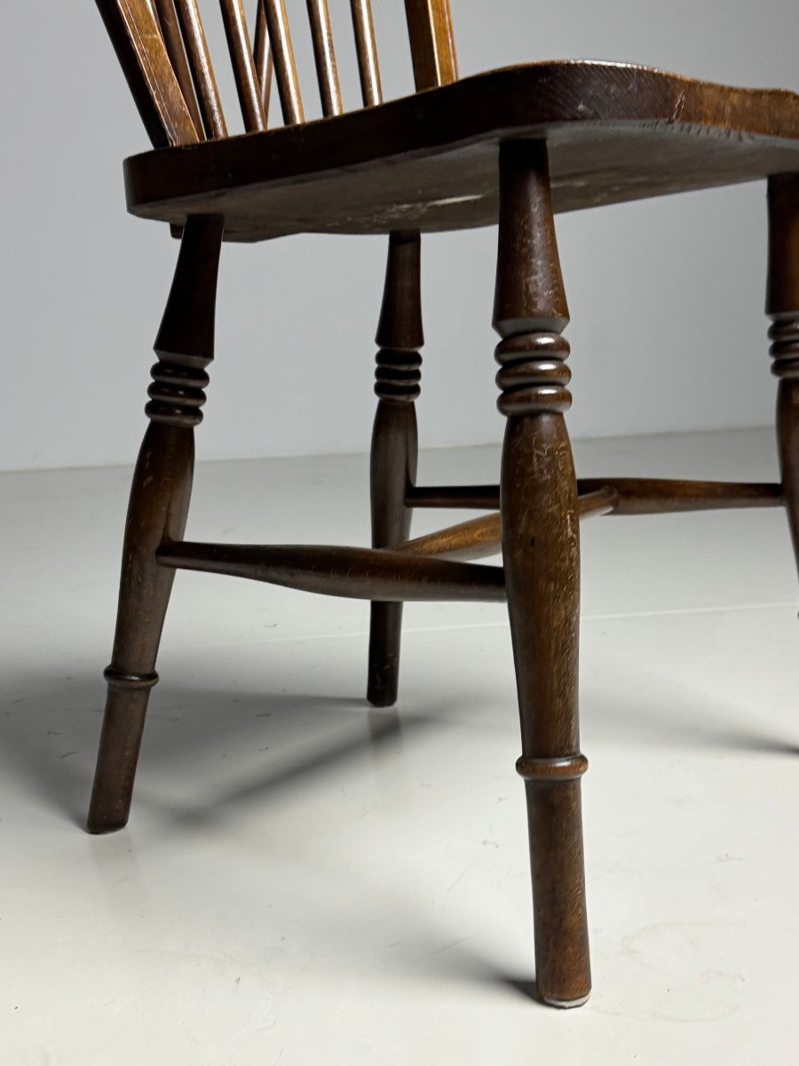 Ensemble de 4 chaises Windsor anglaises-photo-2