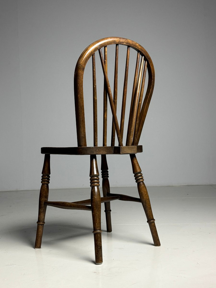 Ensemble de 4 chaises Windsor anglaises-photo-5