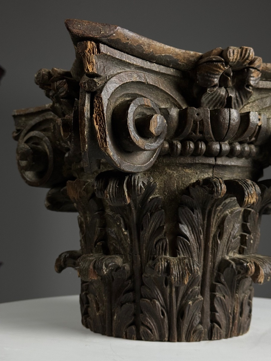 18th Century French Capital Oak-photo-6