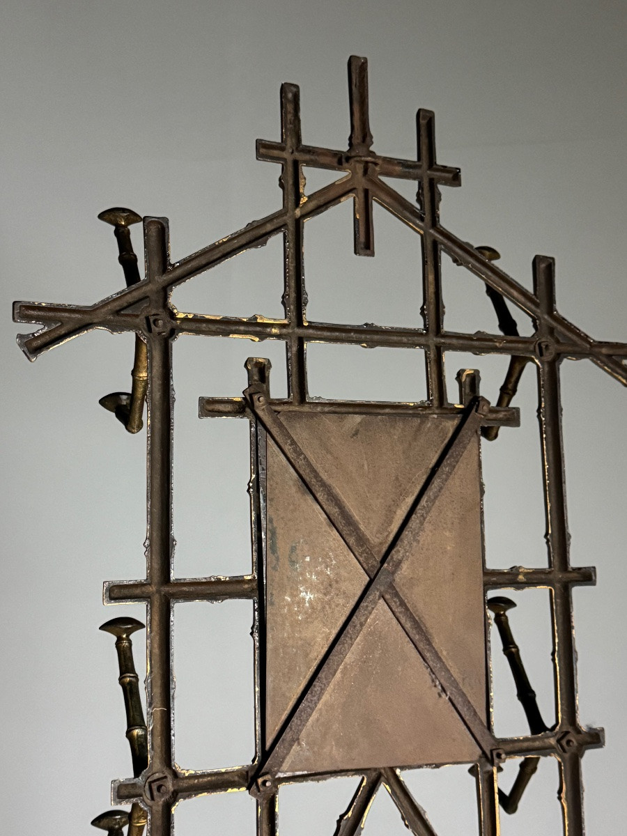 19th Century Faux Bamboo Coat Rack-photo-2