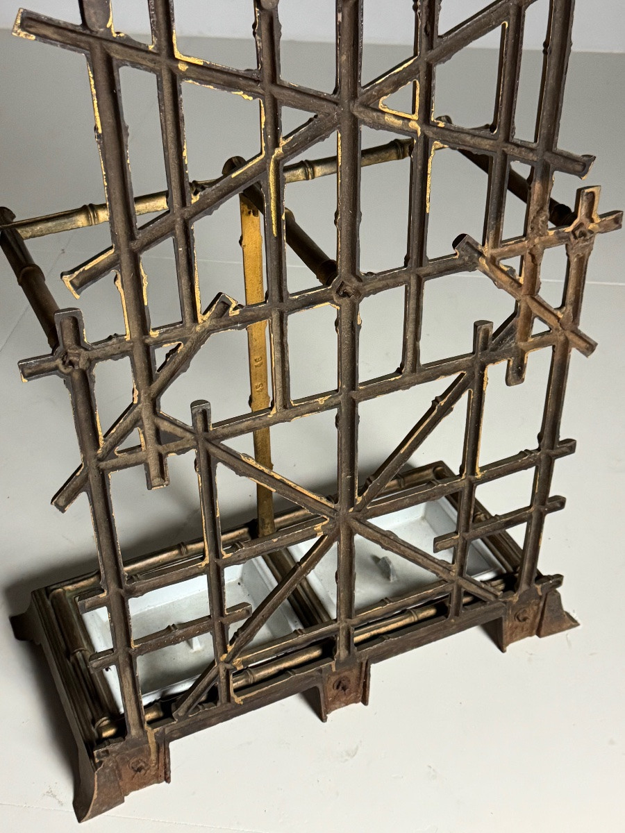 19th Century Faux Bamboo Coat Rack-photo-8