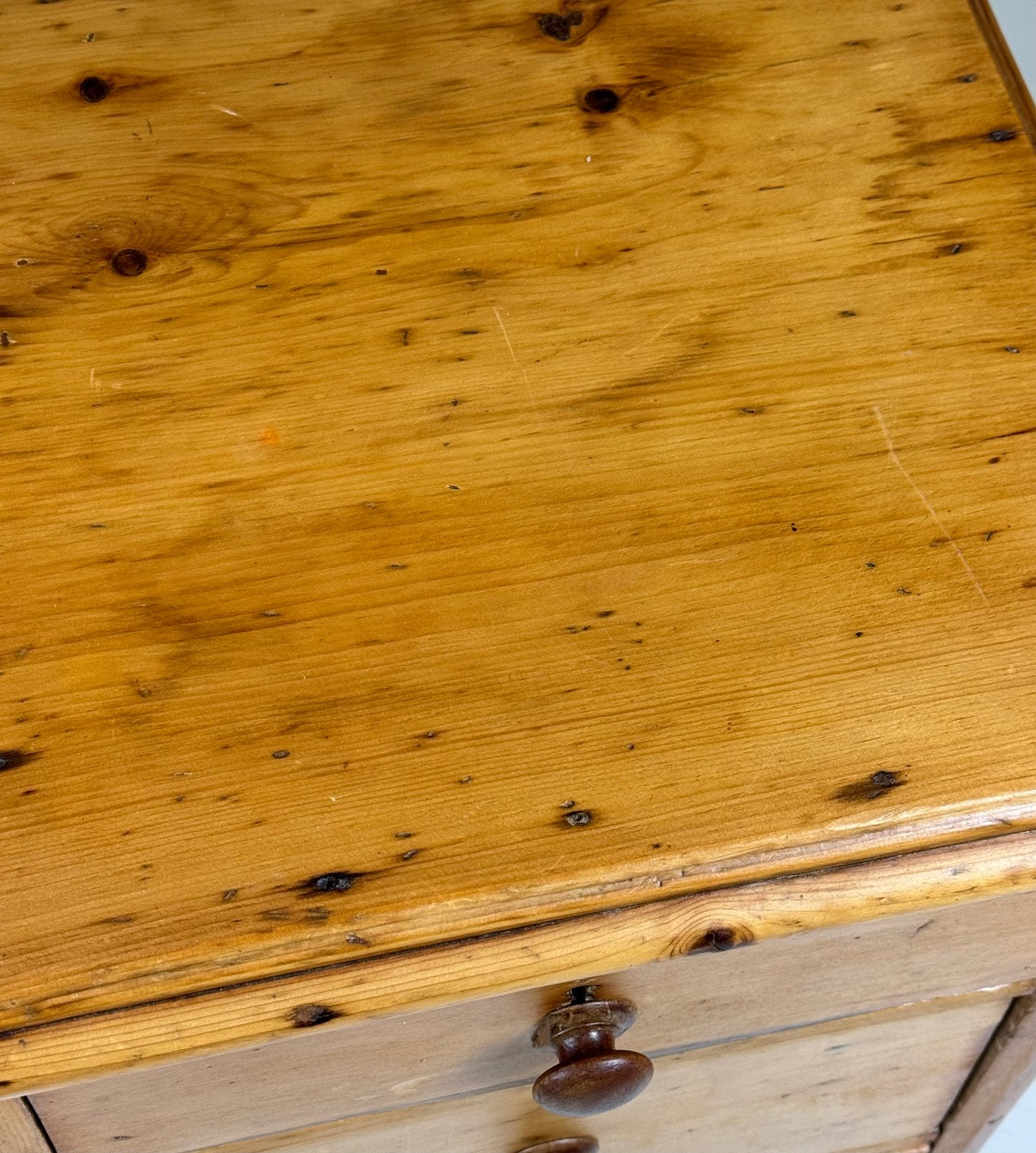 English Pine Chest Of Drawers, 19th Century-photo-3