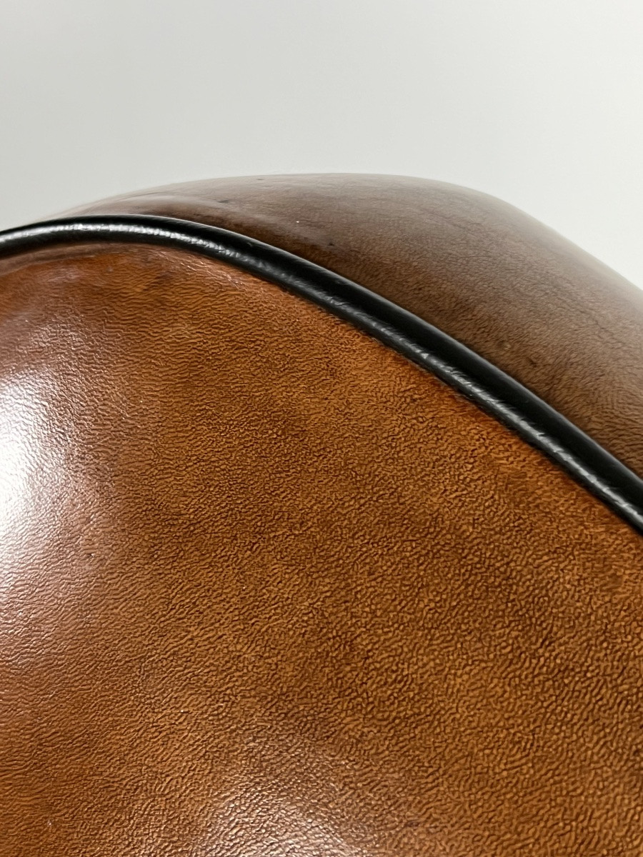 2x Art Deco Amsterdam School Sheepskin Club Chairs-photo-2