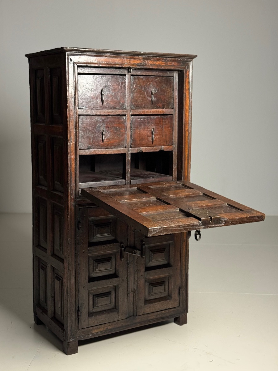 Spanish Cabinet, Circa 1700, In Walnut-photo-2