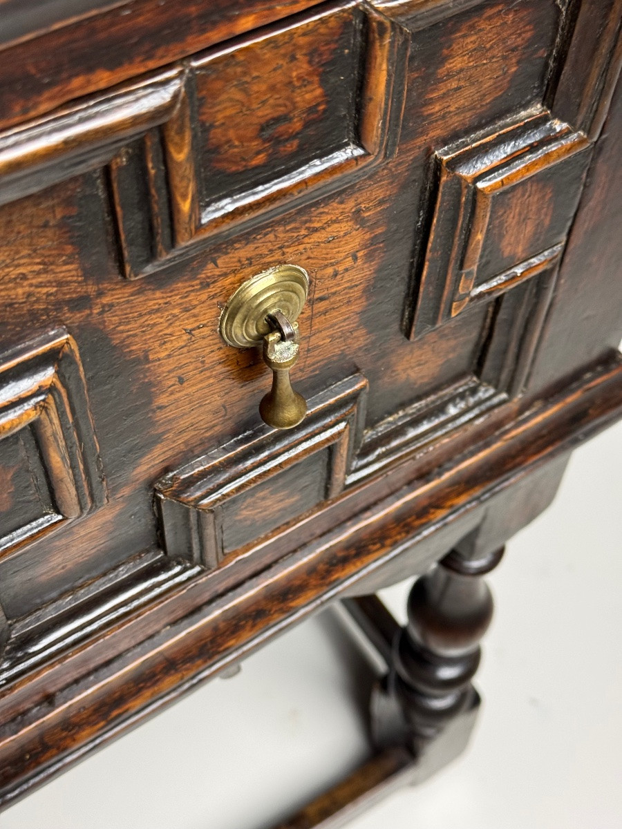 Console anglaise en chêne du 17ème siècle-photo-2