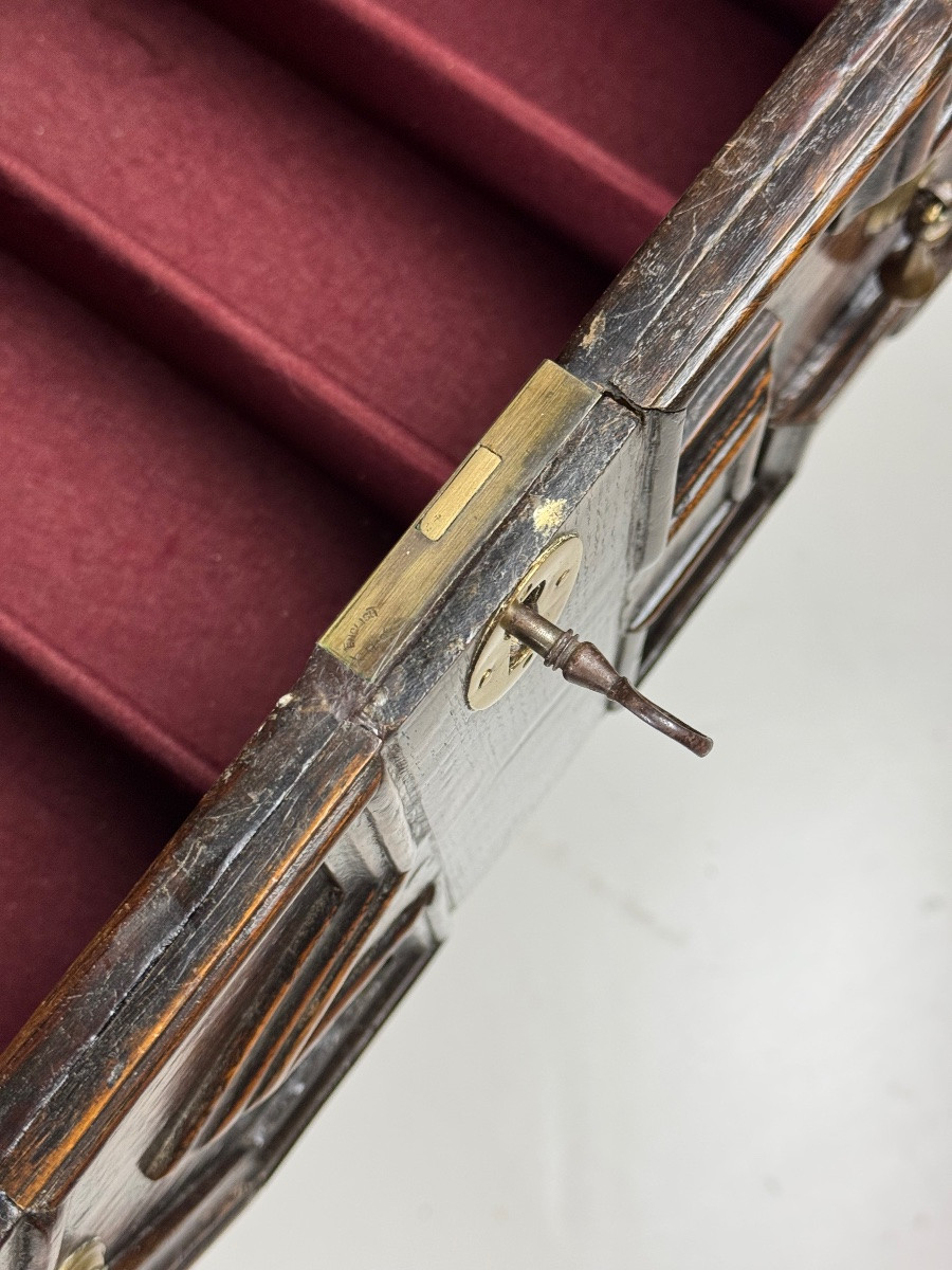 Console anglaise en chêne du 17ème siècle-photo-3