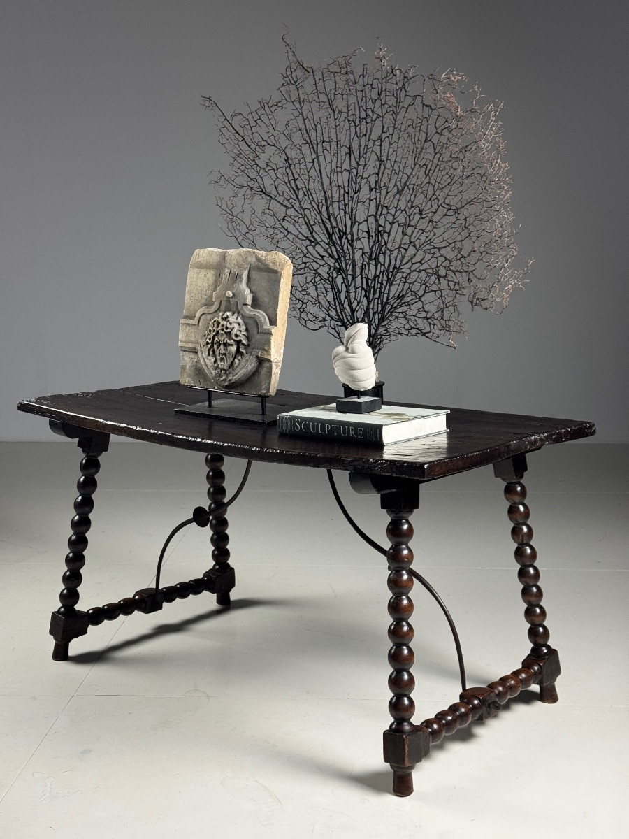 18th Century Spanish Bobbin Table-photo-3