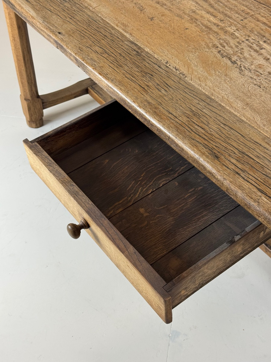 French Monastery Table In Oak, 250cm-photo-3