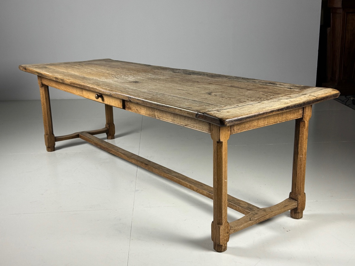 French Monastery Table In Oak, 250cm-photo-5