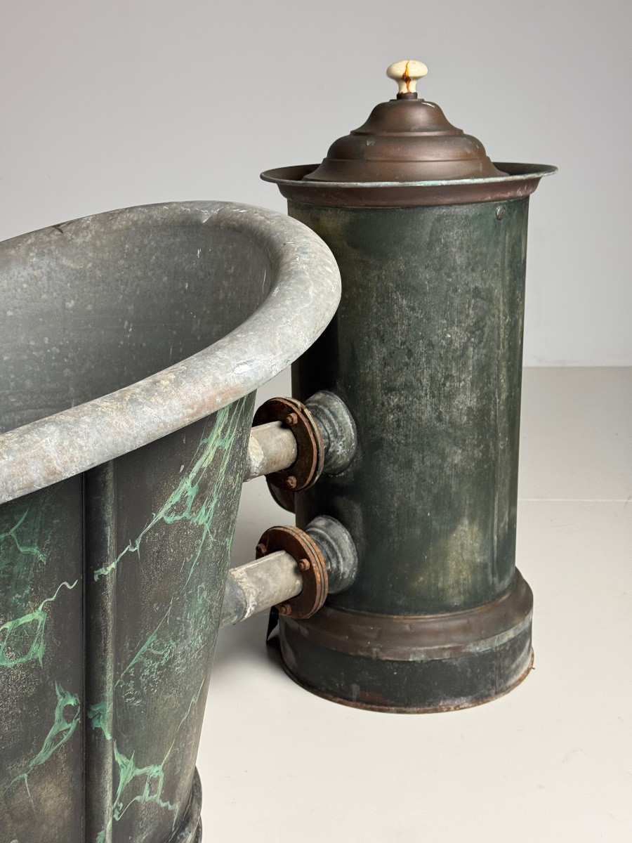Faux Marble Bathtub, Circa 1900-photo-6